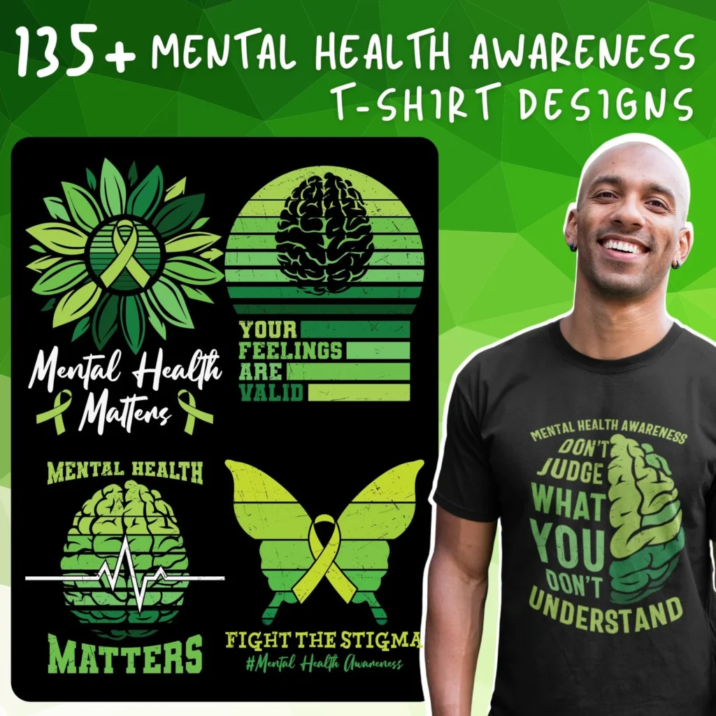 135+Unique Mental Health SVG Bundle